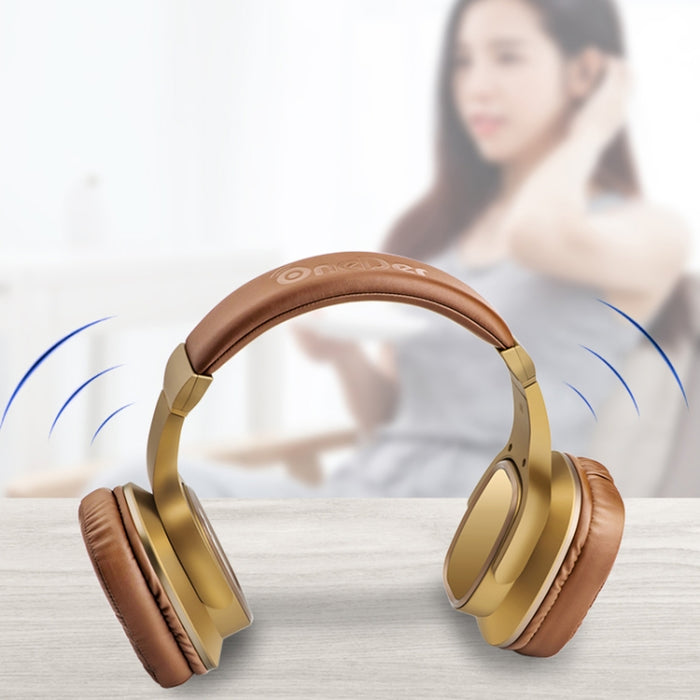 OneDer S2 Auriculares inalámbricos Bluetooth versión 5.0 con micrófono, manos libres, tarjeta TF, unidad USB, AUX, función FM