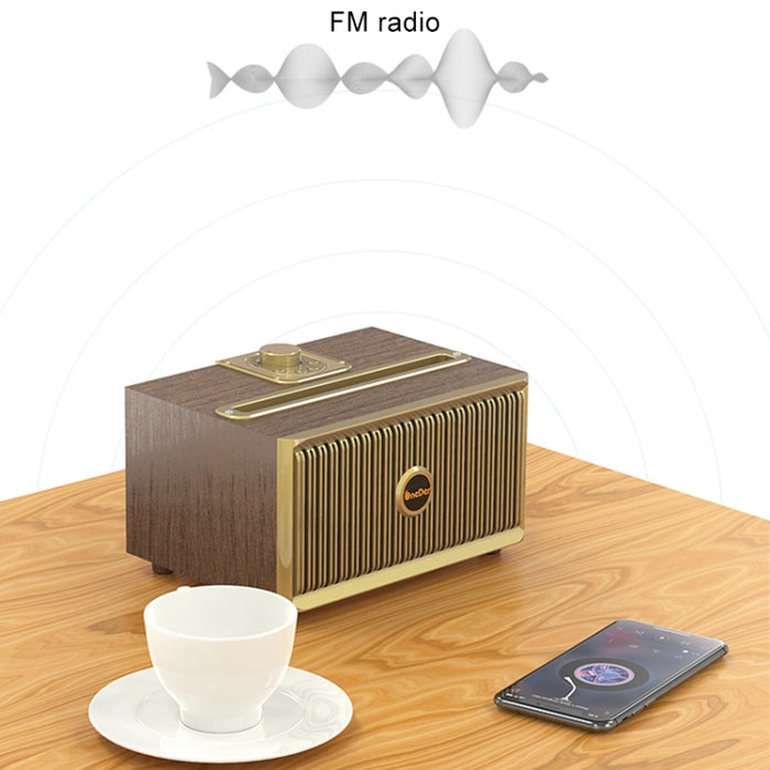 Altavoz Bluetooth inalámbrico portátil Oneder V6, compatible con manos libres y tarjeta FM y TF y unidad auxiliar y USB