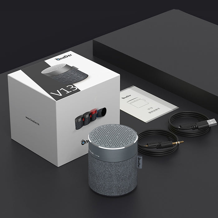 Mini altavoz inalámbrico Bluetooth Oneder V13, compatible con manos libres, TF, FM y AUX.