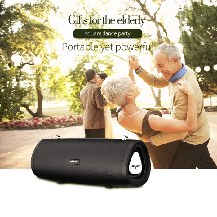 ZEALOT S39 Altavoz Bluetooth inalámbrico con subwoofer portátil con micrófono incorporado, compatible con llamadas manos libres, tarjeta TF y AUX