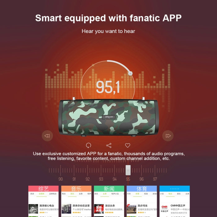 ZEALOT S39 Altavoz Bluetooth inalámbrico con subwoofer portátil con micrófono incorporado, compatible con llamadas manos libres, tarjeta TF y AUX