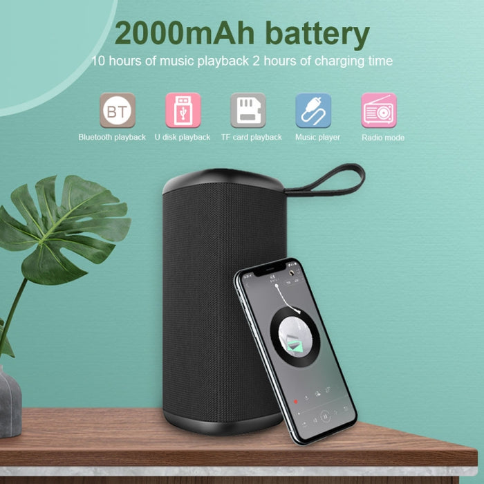 ZEALOT S35 Altavoz Bluetooth inalámbrico estéreo portátil de graves pesados con micrófono incorporado, compatible con llamadas manos libres, tarjeta TF y AUX