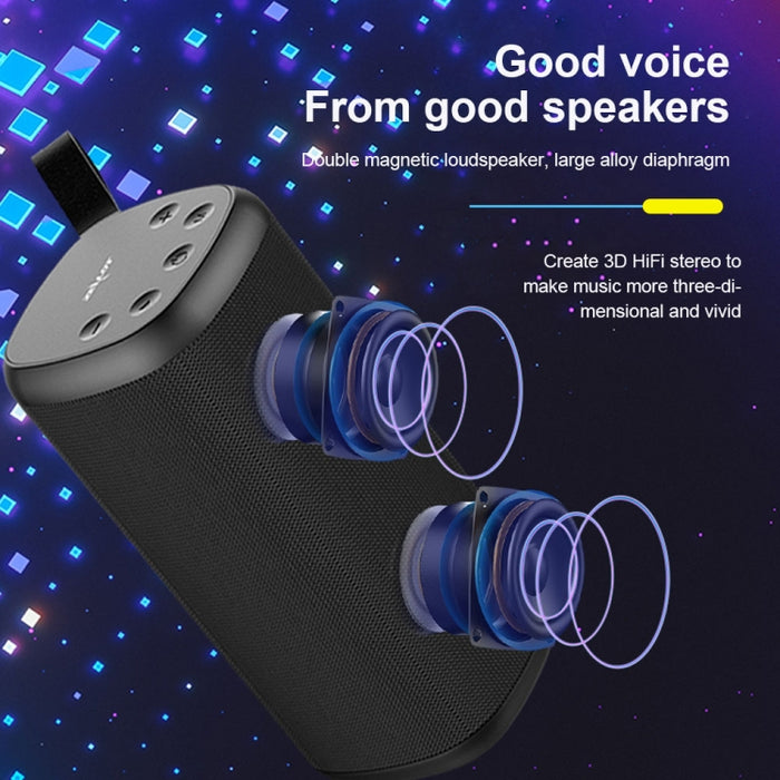 ZEALOT S35 Altavoz Bluetooth inalámbrico estéreo portátil de graves pesados con micrófono incorporado, compatible con llamadas manos libres, tarjeta TF y AUX