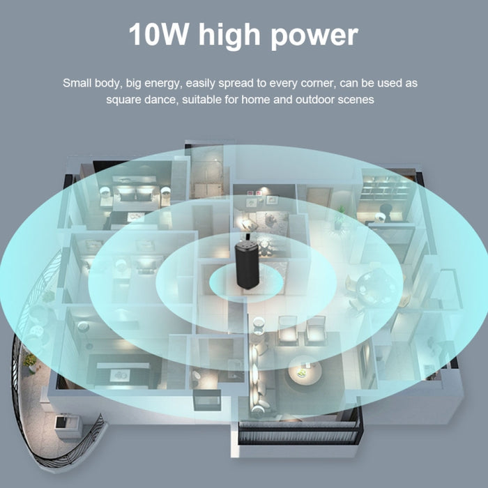 ZEALOT S35 Altavoz Bluetooth inalámbrico estéreo portátil de graves pesados con micrófono incorporado, compatible con llamadas manos libres, tarjeta TF y AUX