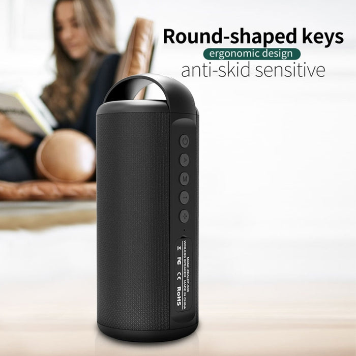 ZEALOT S36 Altavoz Bluetooth inalámbrico portátil de graves pesados con micrófono incorporado, compatible con llamadas manos libres, tarjeta TF y AUX