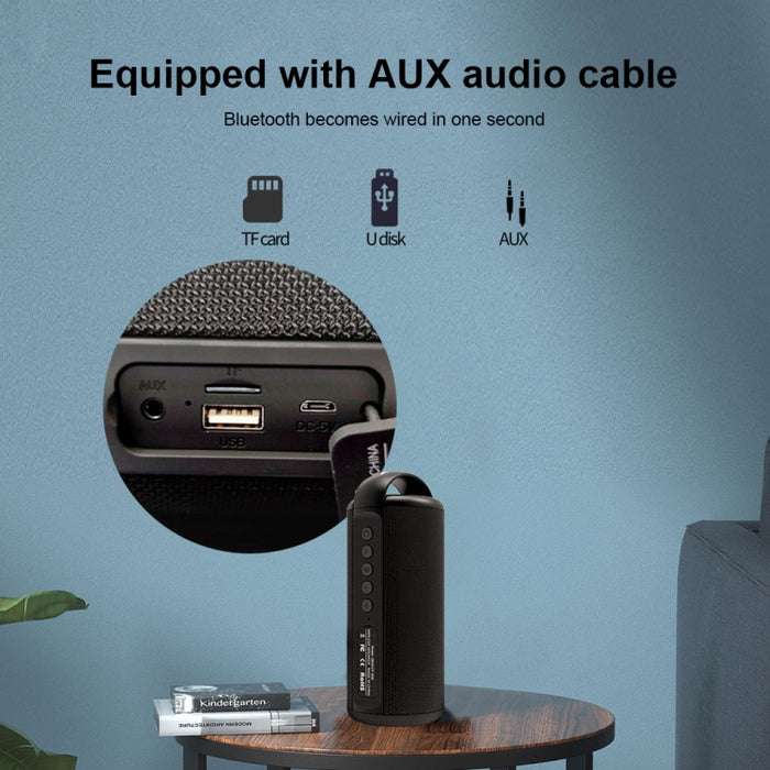 ZEALOT S36 Altavoz Bluetooth inalámbrico portátil de graves pesados con micrófono incorporado, compatible con llamadas manos libres, tarjeta TF y AUX