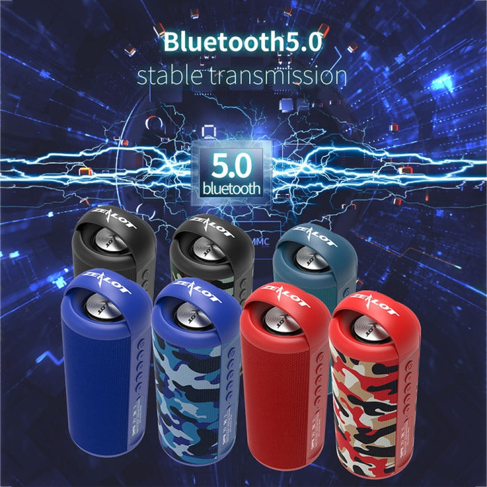 ZEALOT S36 Altavoz Bluetooth inalámbrico portátil de graves pesados con micrófono incorporado, compatible con llamadas manos libres, tarjeta TF y AUX
