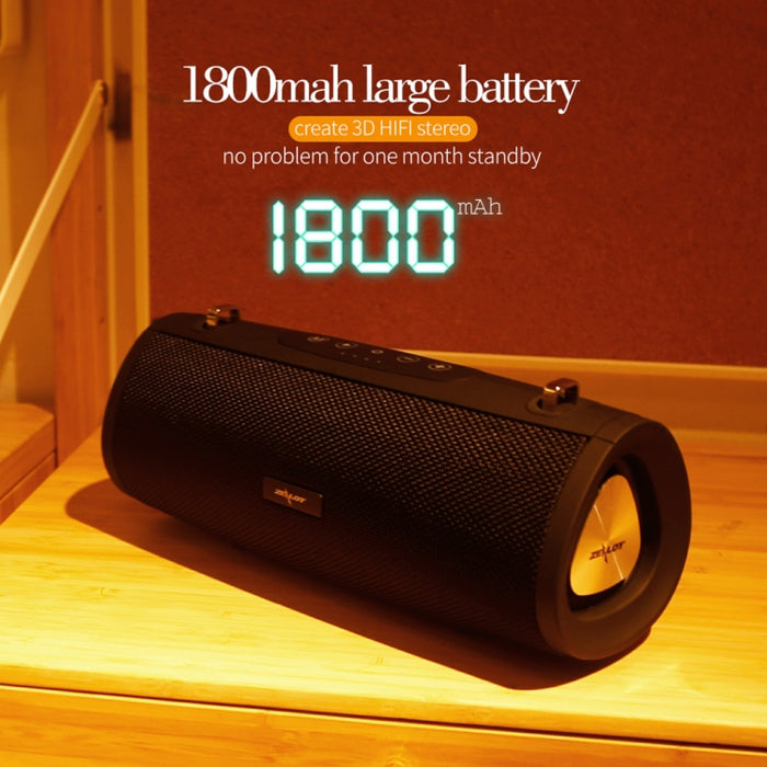 ZEALOT S38 Altavoz Bluetooth inalámbrico con subwoofer portátil con micrófono incorporado, compatible con llamadas manos libres, tarjeta TF y AUX