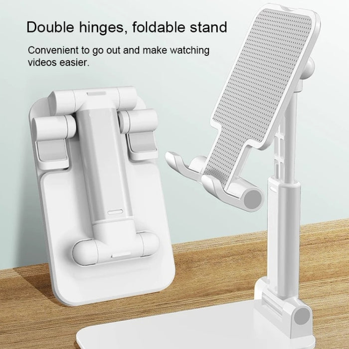 CH002 Soporte de escritorio para tableta, teléfono móvil, plegable, portátil, universal, con espejo