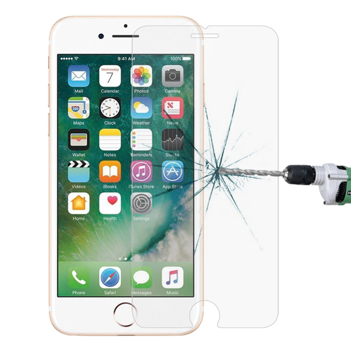 Para iPhone 8 Plus y iPhone 7 Plus 0,26 mm 9H Dureza superficial 2.5D Película de pantalla no completa de vidrio templado a prueba de explosiones