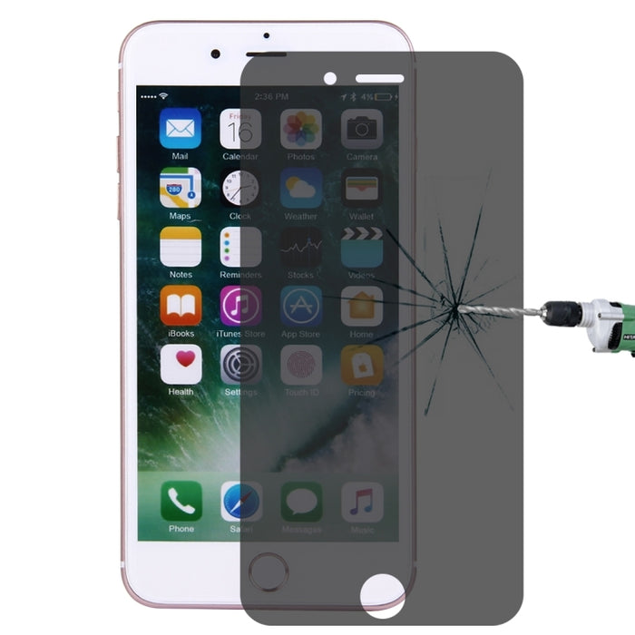 Para iPhone 7 Plus/8 Plus Protector de pantalla antideslumbrante de privacidad 0,26 mm 9H Dureza superficial 2.5D Película de pantalla de vidrio templado a prueba de explosiones