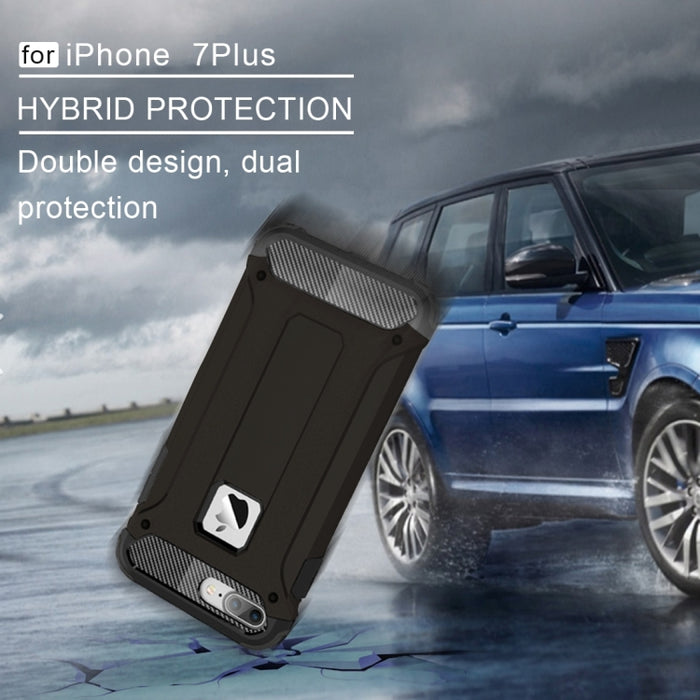 Para iPhone 8 Plus y 7 Plus Estuche combinado Tough Armor TPU + PC