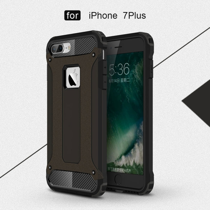 Para iPhone 8 Plus y 7 Plus Estuche combinado Tough Armor TPU + PC