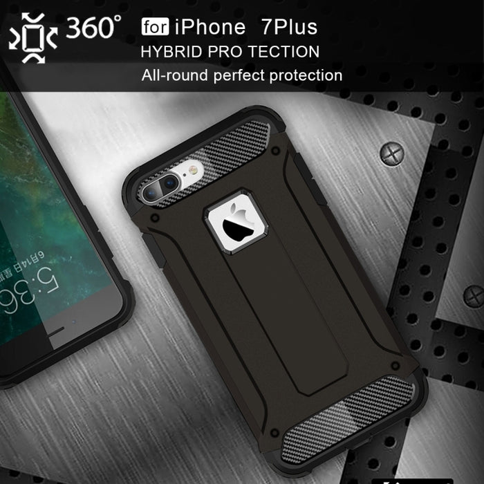 Para iPhone 8 Plus y 7 Plus Estuche combinado Tough Armor TPU + PC
