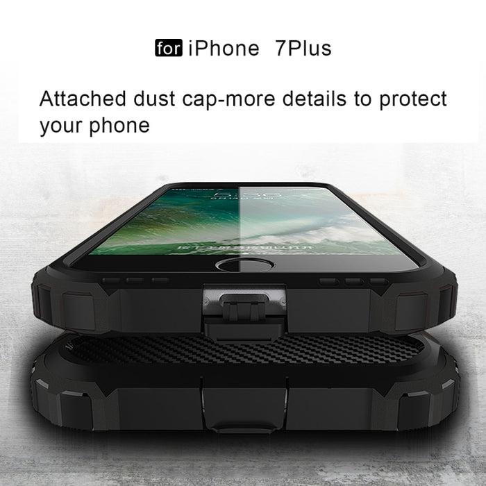 Para iPhone 8 Plus y 7 Plus Estuche combinado Tough Armor TPU + PC