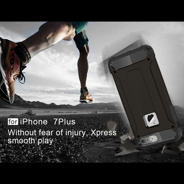 Para iPhone 8 Plus y 7 Plus Estuche combinado Tough Armor TPU + PC