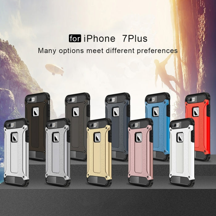 Para iPhone 8 Plus y 7 Plus Estuche combinado Tough Armor TPU + PC