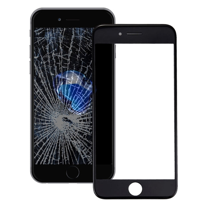 Lente de cristal exterior de pantalla frontal con marco de bisel de pantalla LCD frontal para iPhone 7 Plus, For iPhone 7 Plus (Frame)