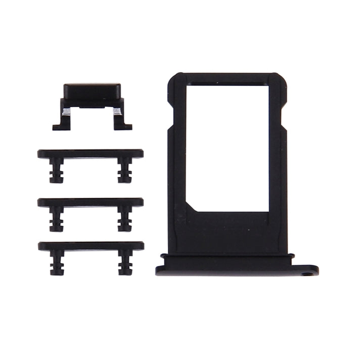 Bandeja para tarjetas + Tecla de control de volumen + Botón de encendido + Tecla vibradora con interruptor de silencio para iPhone 7 Plus, For iPhone 7 Plus
