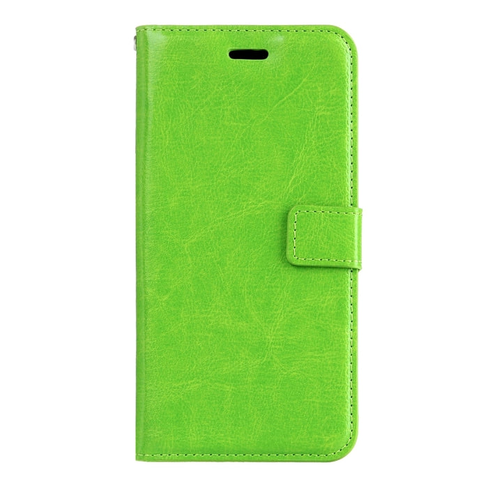 Para iPhone 8 Plus y 7 Plus Funda de cuero con tapa horizontal con textura Crazy Horse con hebilla magnética, soporte, ranuras para tarjetas, billetera y marco de fotos