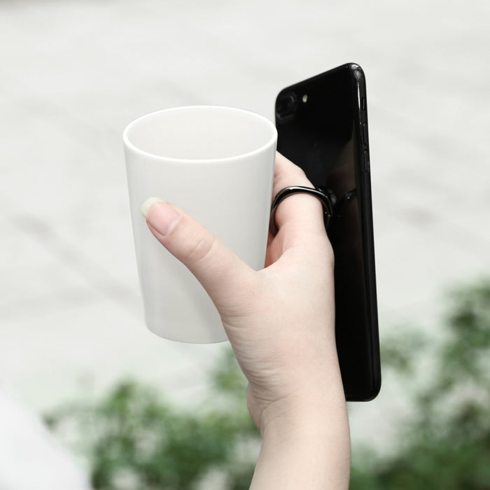 Baseus Soporte Universal de Anillo de Metal Giratorio de 360 Grados Pritivity para Teléfonos Móviles o Tabletas iPhone, Samsung, HTC, LG, Huawei, Xiaomi, vivo, OPPO, Meizu, Chapa de Hierro Incorporada, Imanes de Soporte