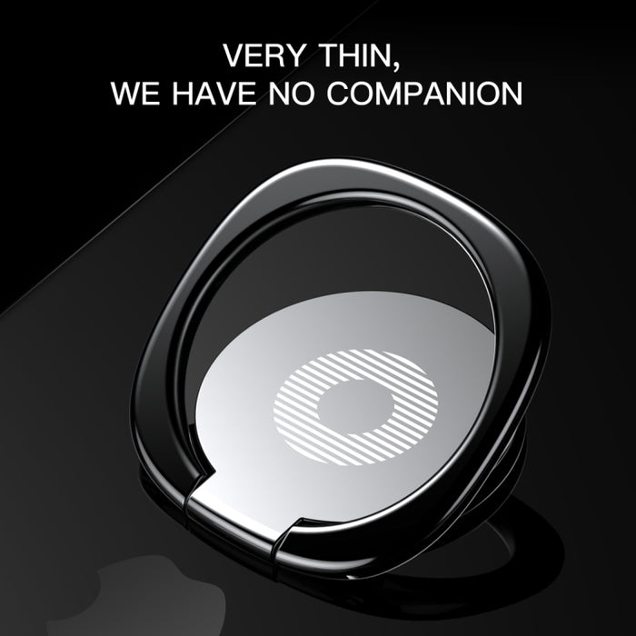 Baseus Soporte Universal de Anillo de Metal Giratorio de 360 Grados Pritivity para Teléfonos Móviles o Tabletas iPhone, Samsung, HTC, LG, Huawei, Xiaomi, vivo, OPPO, Meizu, Chapa de Hierro Incorporada, Imanes de Soporte
