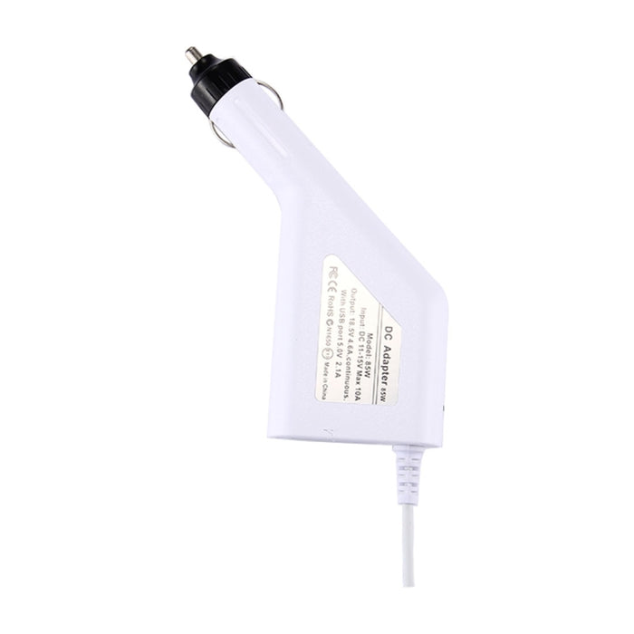 Cargador de coche MagSafe 1 estilo L de 85 W, 18,5 V, 4,6 A, 5 pines, con 1 puerto USB para Apple Macbook A1150 / A1151 / A1172 / A1184 / A1211 / A1370, longitud: 1,7 m