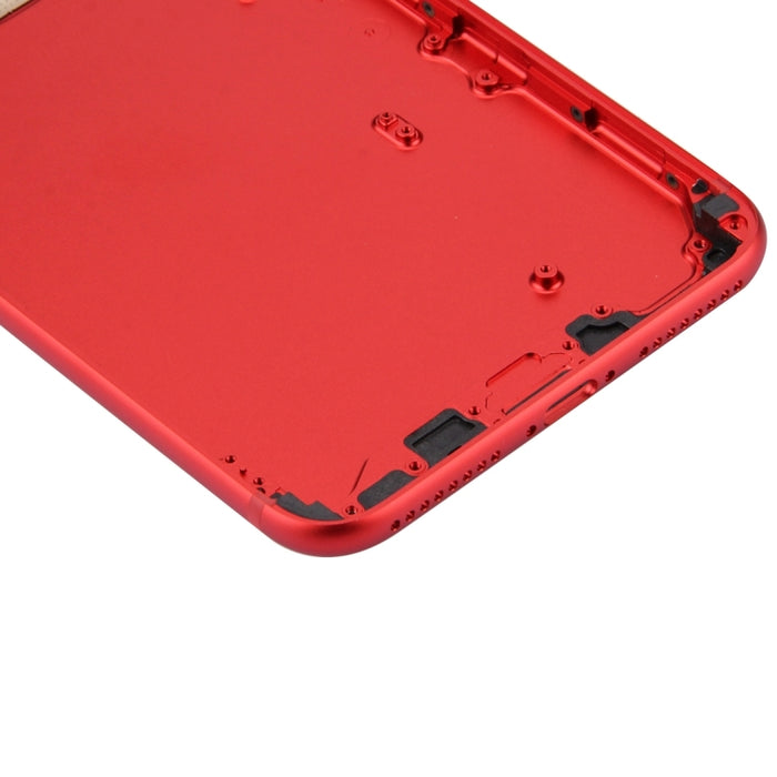 6 en 1 para iPhone 7 Plus (Cubierta trasera (con lente de cámara) + Bandeja para tarjetas + Tecla de control de volumen + Botón de encendido + Tecla vibradora con interruptor de silencio + Letrero) Cubierta de carcasa de ensamblaje completo            ...