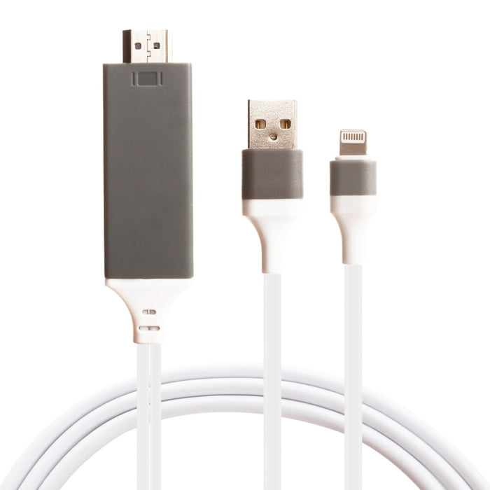 Cable adaptador macho de 8 pines a HDMI y USB macho, longitud: 2 m