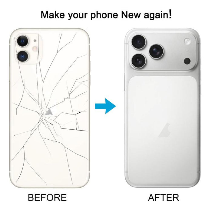 Carcasa trasera con apariencia que imita al iPhone 17 Pro para iPhone 11, For iPhone 11 to iP17 Pro