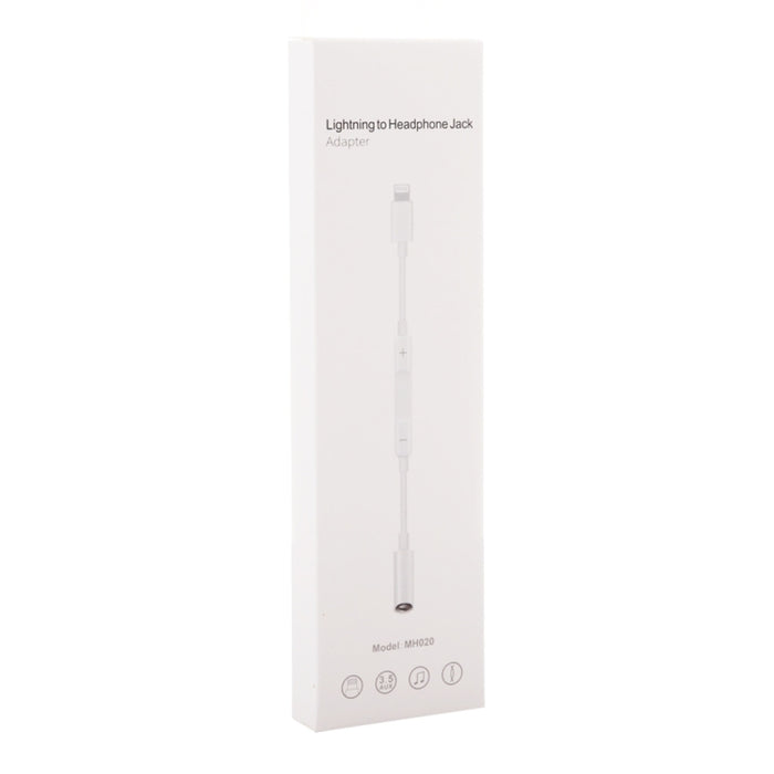 MH020 Adaptador de conector para auriculares de 8 pines a 3,5 mm compatible con temporizador automático / canción / control de línea