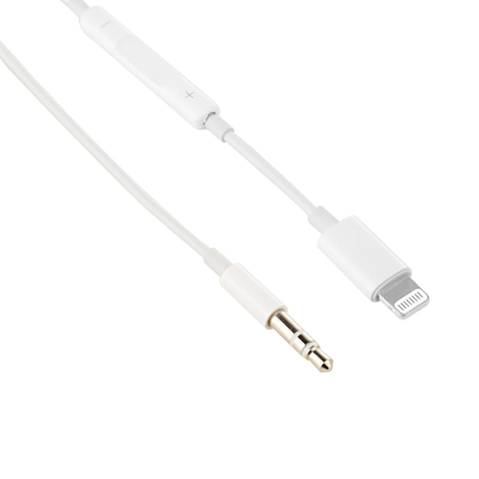 MH021 Control de línea de soporte de cable de audio auxiliar de 1 m de 8 pines a 3,5 mm