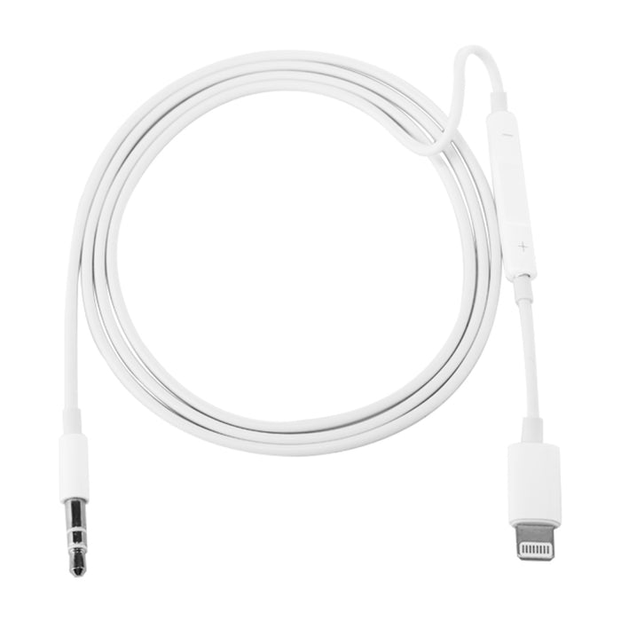 MH021 Control de línea de soporte de cable de audio auxiliar de 1 m de 8 pines a 3,5 mm