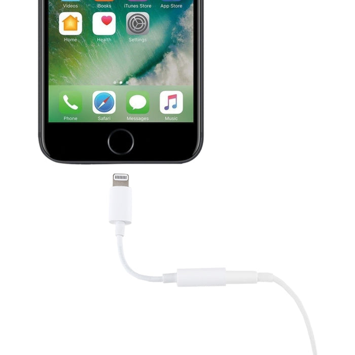 Adaptador de audio para auriculares de 8 pines y 3,5 mm, longitud de línea: 8 cm