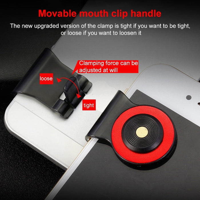 A9 Direct Mobile Clip Games Joystick Artefacto Botón de viaje manual Lechón con soporte de anillo para iPhone, teléfono Android, tableta
