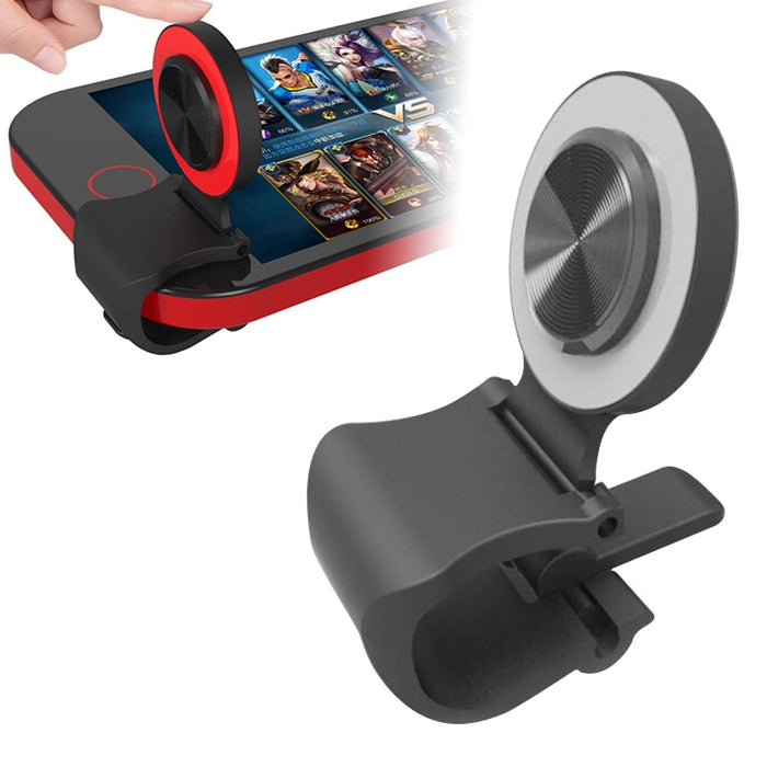 A9 Direct Mobile Clip Games Joystick Artefacto Botón de viaje manual Lechón con soporte de anillo para iPhone, teléfono Android, tableta