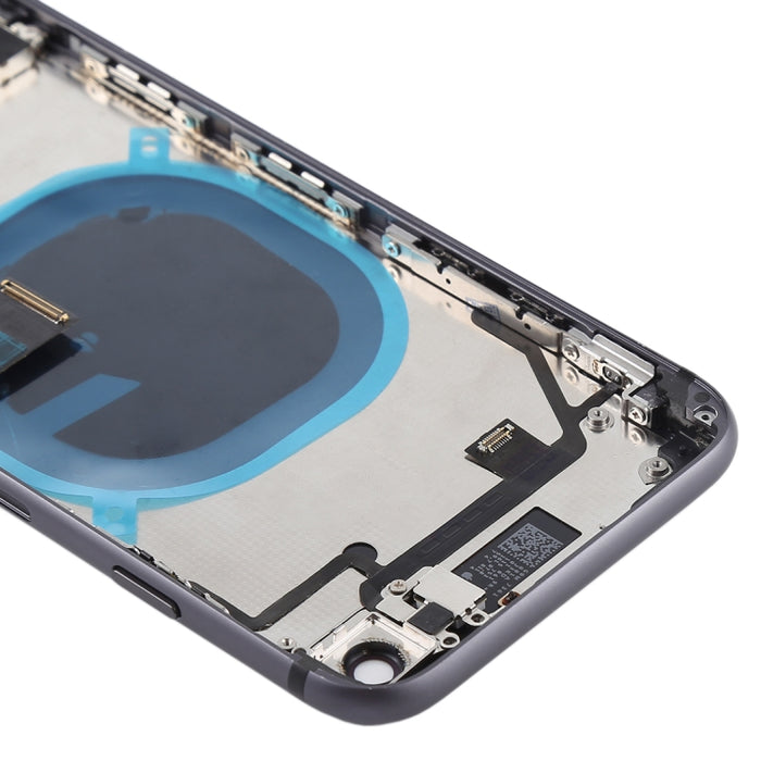 Conjunto de tapa trasera de batería con teclas laterales, vibrador, altavoz, timbre, botón de encendido, botón de volumen, cable flexible y bandeja para tarjetas para iPhone 8, For iPhone 8, For iPhone 8 (Full Assembly)