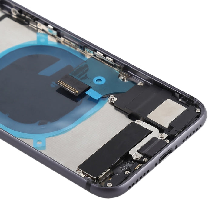 Conjunto de tapa trasera de batería con teclas laterales, vibrador, altavoz, timbre, botón de encendido, botón de volumen, cable flexible y bandeja para tarjetas para iPhone 8, For iPhone 8, For iPhone 8 (Full Assembly)
