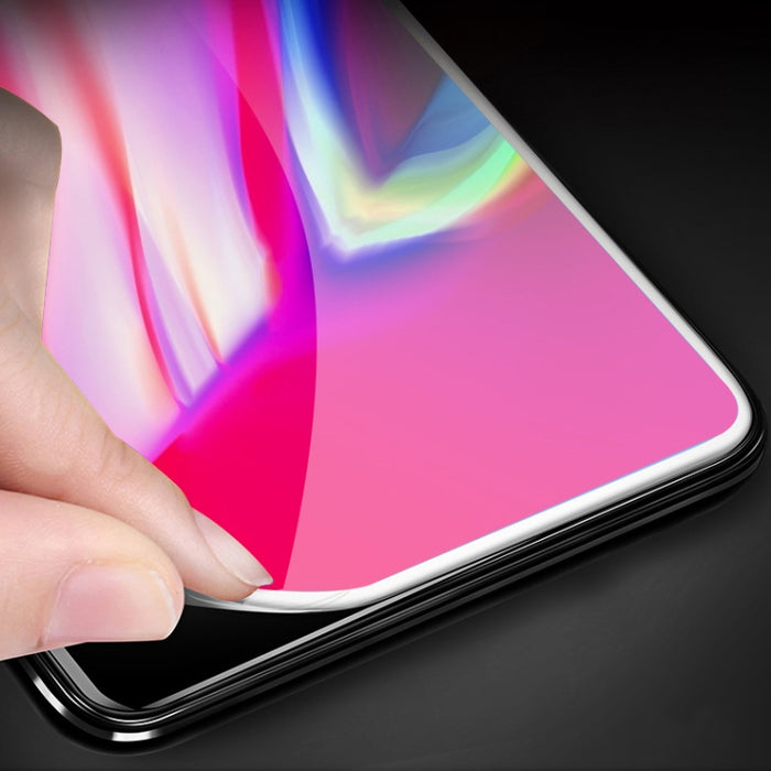 Película de vidrio templado de fibra flexible de pantalla completa de 0,1 mm 9H para iPhone SE 2020/8/7