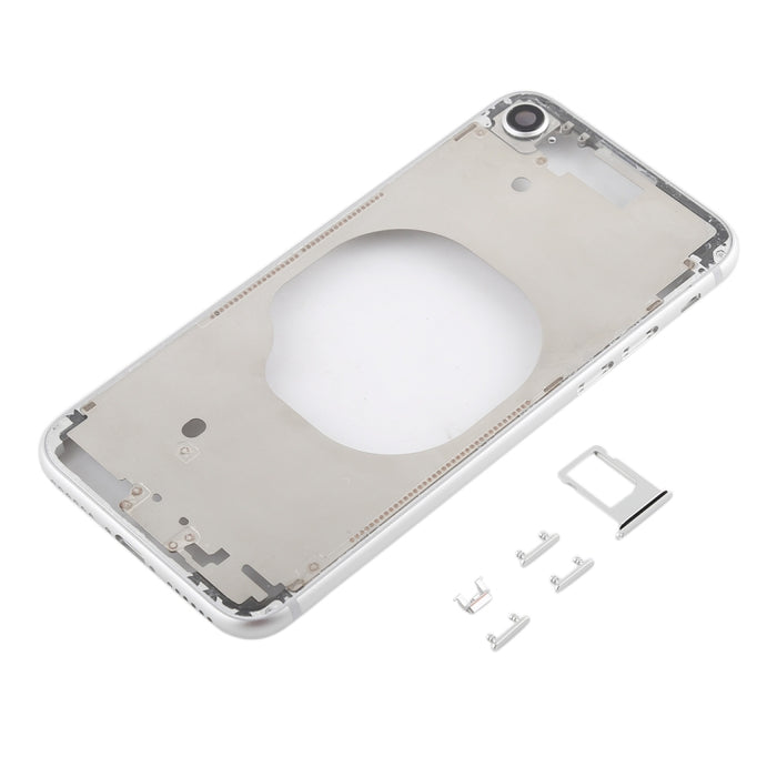 Contraportada transparente con lente de cámara, bandeja para tarjeta SIM y teclas laterales para iPhone 8, For iPhone 8 (Transparent Back), For iPhone 8 (Transparent White), For iPhone 8 (Transparent Gold), For iPhone 8 (Transparent Red)