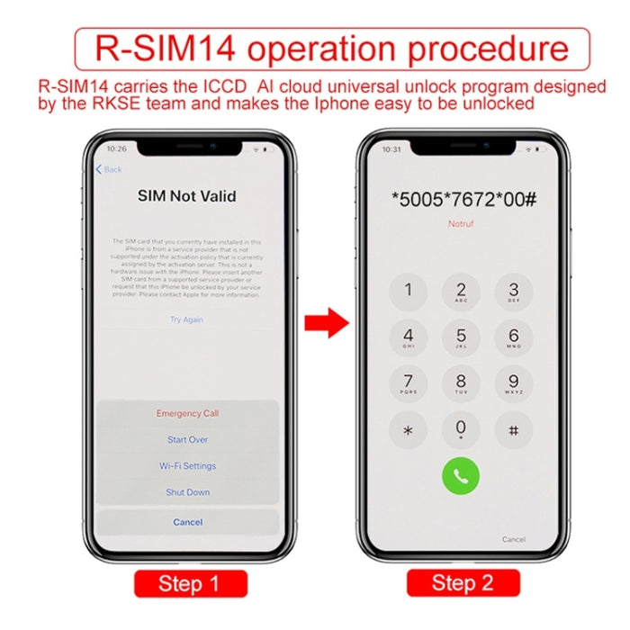 Tarjeta de desbloqueo SIM ICCID ultra universal R-SIM 14 V18 para iPhone X, XS, XR, XS Max, 8 y 8 Plus, 7 y 7 Plus