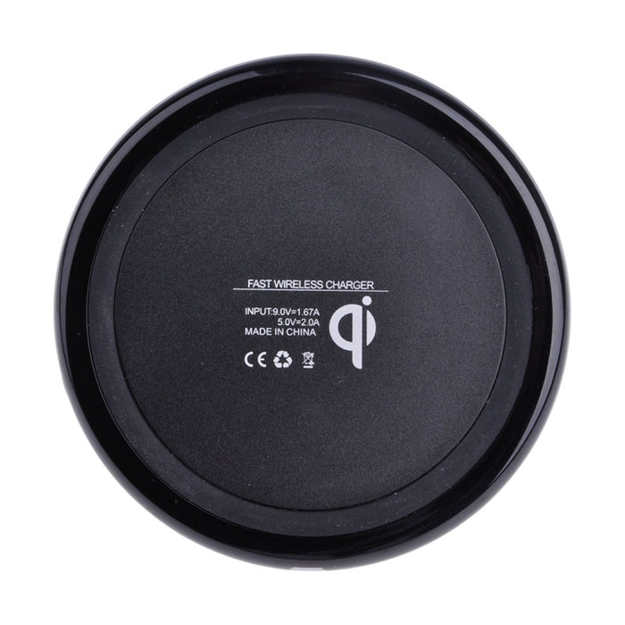 Cargador inalámbrico de carga rápida estándar Diamond Qi con entrada DC5V, longitud del cable: 1 m