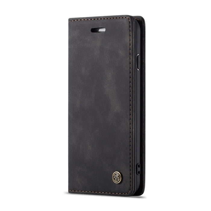 CaseMe-013 Funda de cuero con tapa horizontal esmerilada retro multifuncional para iPhone 7/8, con ranura para tarjeta, soporte y billetera