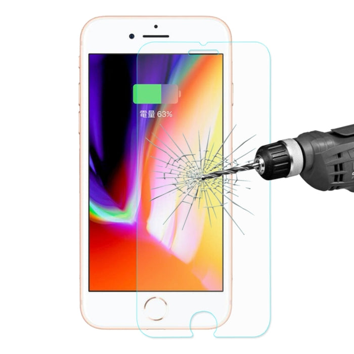 ENKAY para iPhone 8 y 7 0,26 mm 9H Dureza 2.5D Película de pantalla de vidrio templado curvado