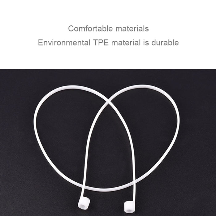 Auricular inalámbrico Bluetooth Correa antipérdida Auriculares unisex de silicona Línea antipérdida para Apple AirPods 1/2, Longitud del cable: 60 cm
