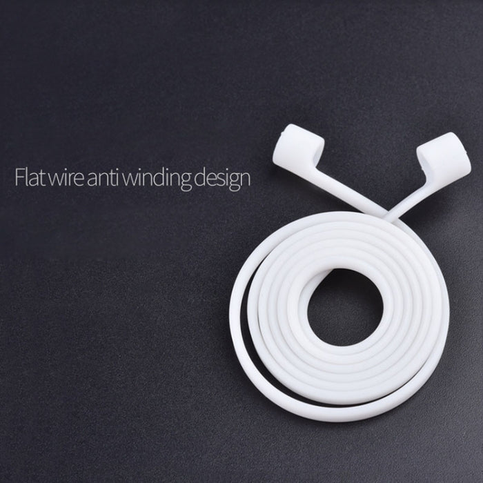 Auricular inalámbrico Bluetooth Correa antipérdida Auriculares unisex de silicona Línea antipérdida para Apple AirPods 1/2, Longitud del cable: 60 cm