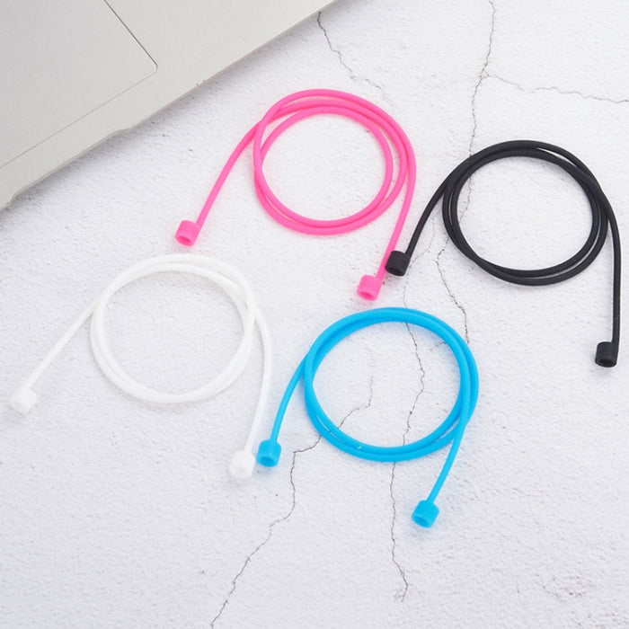 Auricular inalámbrico Bluetooth Correa antipérdida Auriculares unisex de silicona Línea antipérdida para Apple AirPods 1/2, Longitud del cable: 60 cm