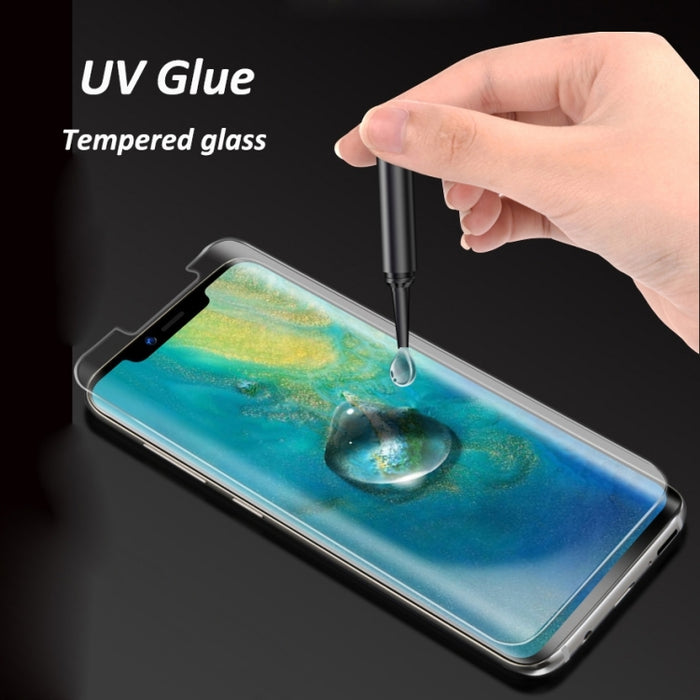 Para iPhone 6/7/8 Película de vidrio templado de pantalla completa con pegamento completo curvo líquido UV