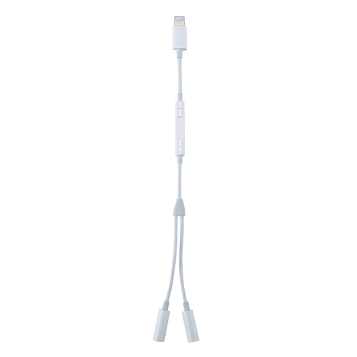 MH026 Adaptador de audio de control de cable con conector para auriculares hembra de 8 pines macho a doble de 3,5 mm
