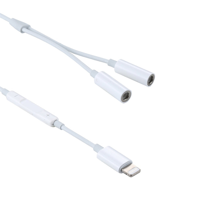 MH026 Adaptador de audio de control de cable con conector para auriculares hembra de 8 pines macho a doble de 3,5 mm